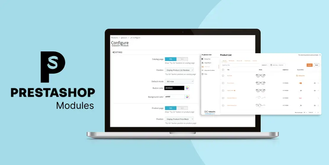 GlassOn is Now Available on PrestaShop Modules!