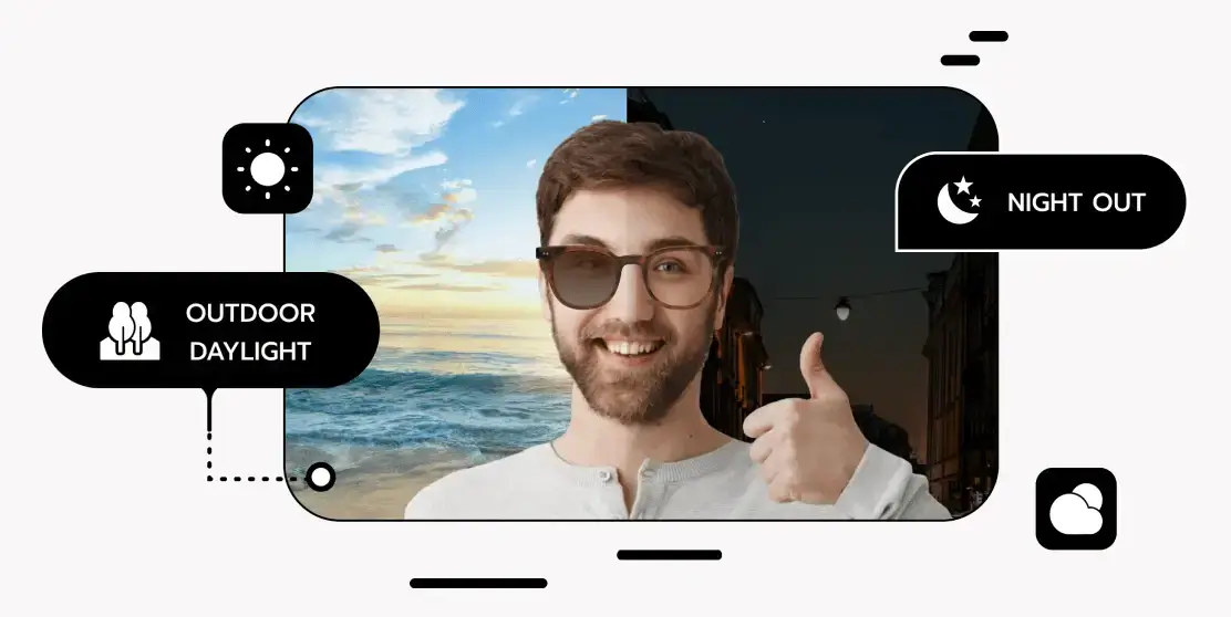 Introducing GlassOn’s Multi-Environment Try-On: Preview Your Glasses in Any Lighting
