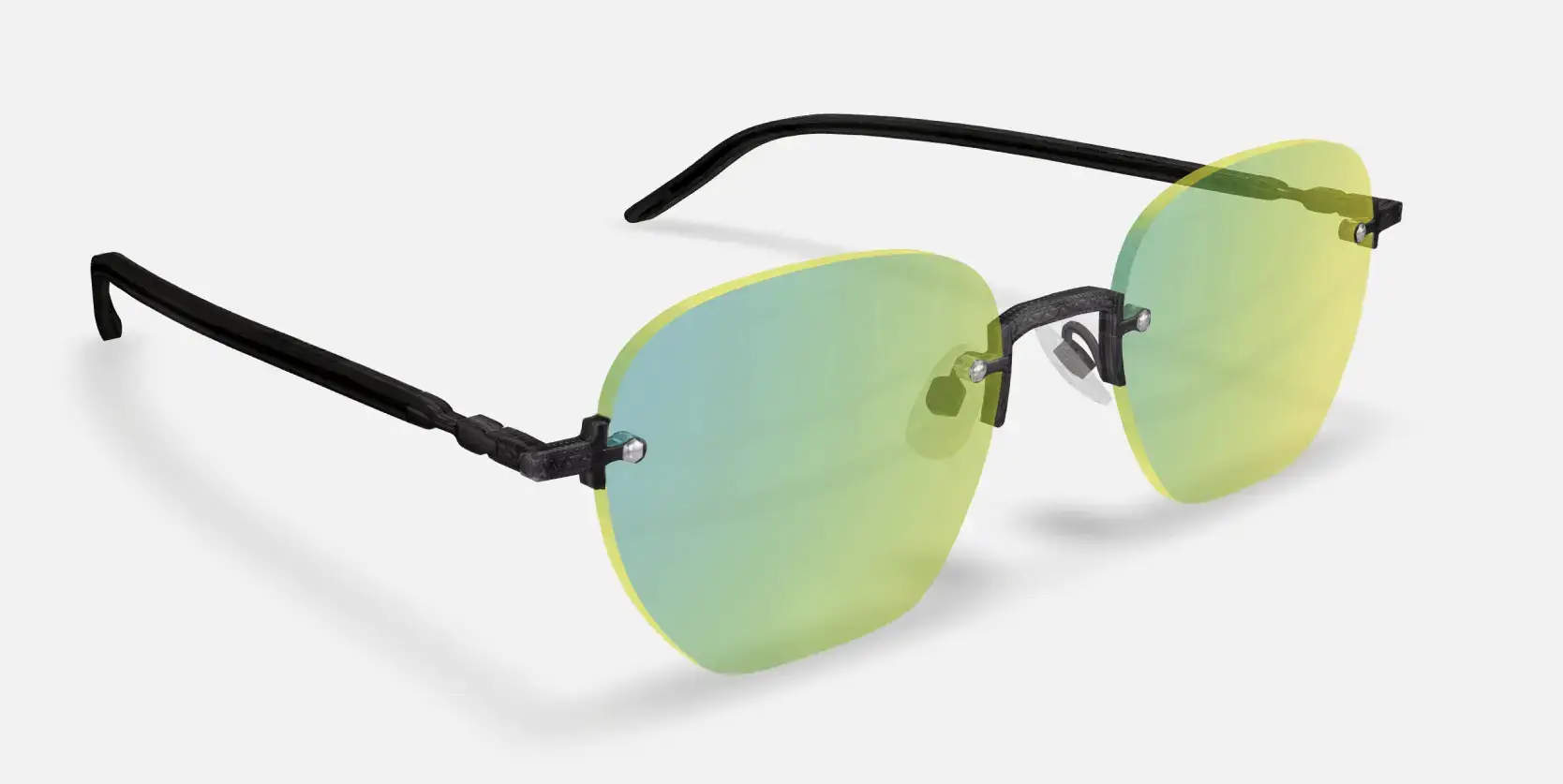 Realistic Rimless Glasses and Polarized Lens Effects!